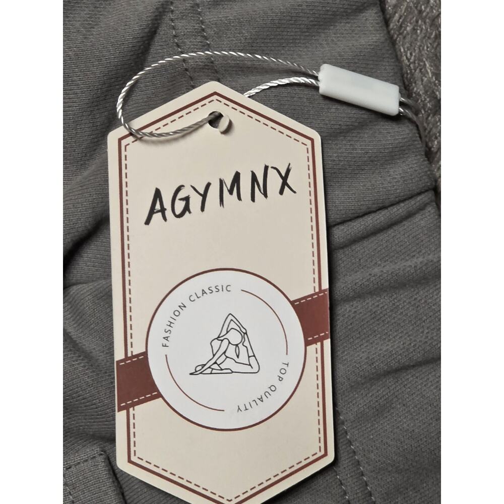 AGYMNX Grey Sweatpants Small NWT Wide Leg Lounge Yoga Athletic Pants Pockets S - Picture 7 of 7